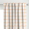 Spoonflower Off-white / Brite Red Curtain Panel