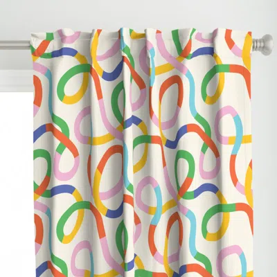 Spoonflower Oh Happy Day - Colorful Curtain Panel