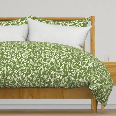 Spoonflower Oil Flower Final Pattern Duvet Cover
