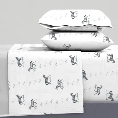 Spoonflower Old School Queen Sheet Set
