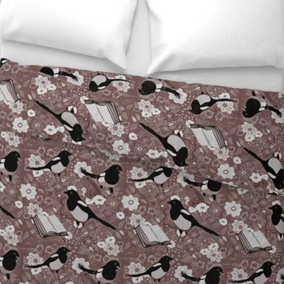 Spoonflower One For Sorrow ..two For Joy Wide Cotton Sateen 3.5 oz 26" X 20" Standard Knife Edge