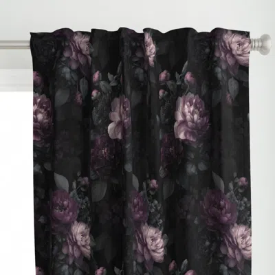 Spoonflower Opulent Dark Gothic Muted Curtain Panel