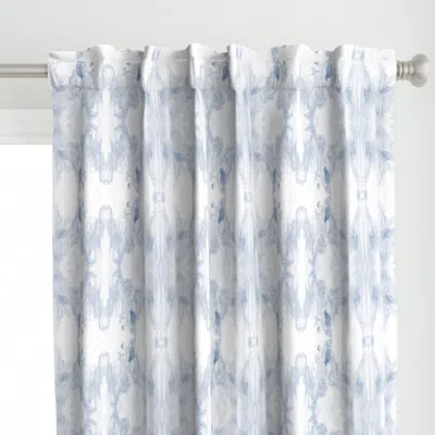 Spoonflower Orchid Indigo Michelle Curtain Panel