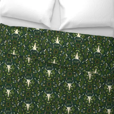 Spoonflower Orphic Forest - Midnight (medium) Wide Cotton Sateen 3.5 oz 26" X 20" Standard Knife Edge