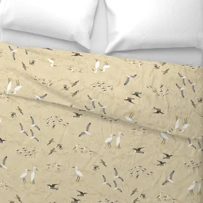 Spoonflower Pacific Shore Birds King Pillow Sham