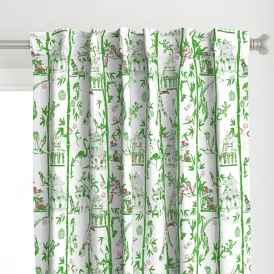 Spoonflower Palm Beach Garden Curtain Panel