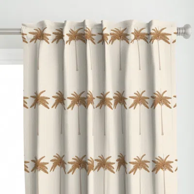 Spoonflower Palm Lineup Neutral Iveta Curtain Panel
