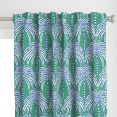 Spoonflower Palm Springs Palm Trees - Curtain Panel