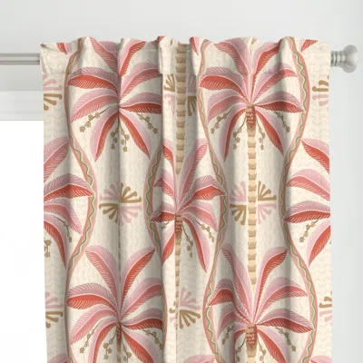 Spoonflower Palm Springs Palm Trees Curtain Panel