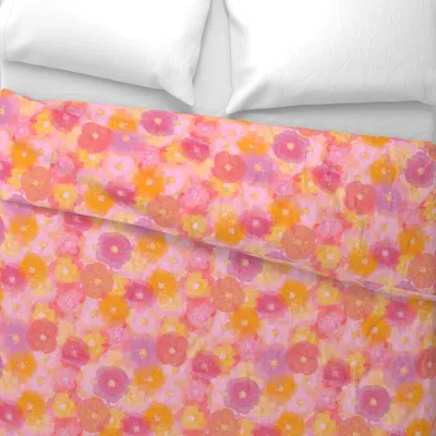 Spoonflower Paper Roses -stipple - Medium Euro Pillow Sham