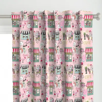 Spoonflower Pastel French Curtain Panel