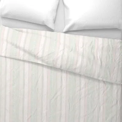 Spoonflower Pastel Neutral Tones Pastel Stripes Wide Cotton Sateen 3.5 oz 26" X 20" Standard Knife Edge