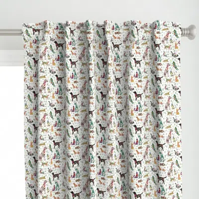 Spoonflower Patchwork Cats And Dogs Curtain Panel
