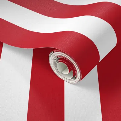 Spoonflower Peel And Stick Wallpaper 1 Valentines Stripe Stripe Stripes Valentines Valentines Day Stripes 2' X 1