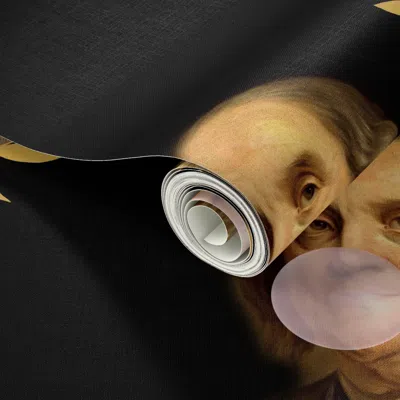 Spoonflower Peel And Stick Wallpaper 21" Benji - No Glitter Facing In Same Direction 2' X 12' Removable