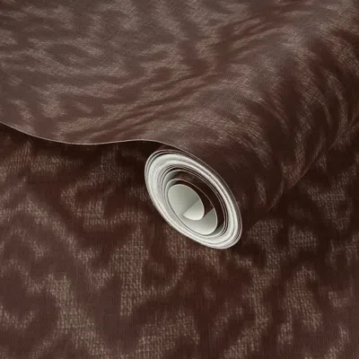 Spoonflower Peel And Stick Wallpaper Abstract Ikat Blender Dark Oak 3e2118 2' X 12' Removable
