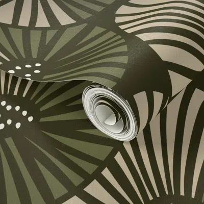 Spoonflower Peel And Stick Wallpaper April Natural 2' X 12' Removable