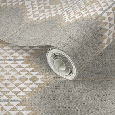 Spoonflower Peel And Stick Wallpaper Atiz Diamond Linen 2' X 12' Removable