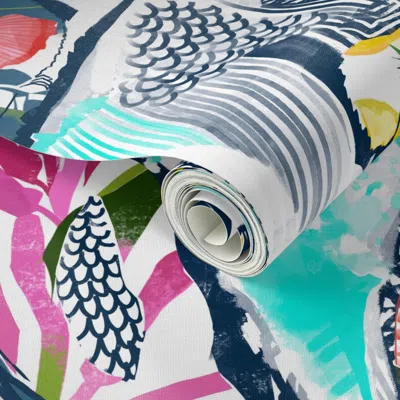 Spoonflower Peel And Stick Wallpaper Aussie Animals 2' X 12' Removable