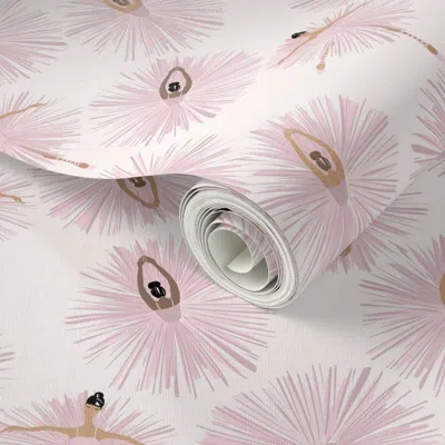 Spoonflower Peel And Stick Wallpaper Ballerinas Dance 2' X 12' Removable