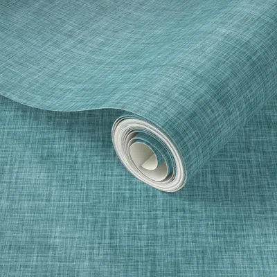 Spoonflower Peel And Stick Wallpaper Basil Linen  Removable