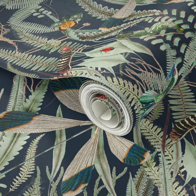 Spoonflower Peel And Stick Wallpaper Beauty Underfoot On Anchors Aweigh  Removable