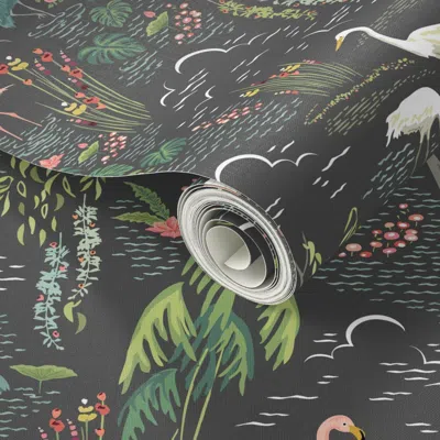 Spoonflower Peel And Stick Wallpaper Birds Of Paradise Found 2' X 12' Removable In Multi