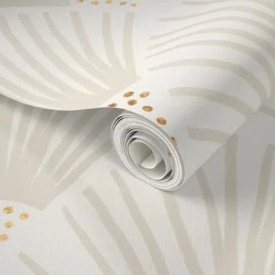 Spoonflower Peel And Stick Wallpaper Charleston (off White) 2' X 12' Removable