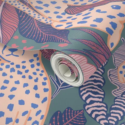Spoonflower Peel And Stick Wallpaper Cheetah Skin All Over 2' X 12' Removable