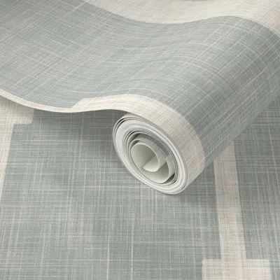 Spoonflower Peel And Stick Wallpaper Contemporary Muted Modern Mid Century Stripes Coastal Farmhouse Powder Blue