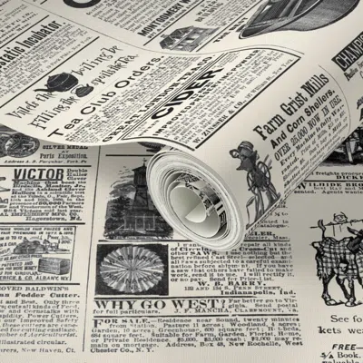 Spoonflower Peel And Stick Wallpaper Cream Victorian Kitchen 1880s Farmhouse Advertisements 2' X 12' Removable