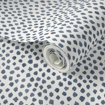 Spoonflower Peel And Stick Wallpaper Custom 203042 On Cream Strie Spots  Removable