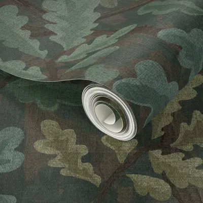 Spoonflower Peel And Stick Wallpaper Custom Durango No Flowers Extra Dense Woodlands  Removable