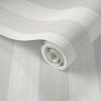 Spoonflower Peel And Stick Wallpaper Distressed Woven Soft Pastel Graylarge Vertical Stripes Nursery Boys 2' X 1 In White