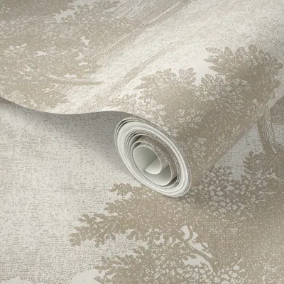 Spoonflower Peel And Stick Wallpaper Engraving Countryside Alta 2' X 12' Removable