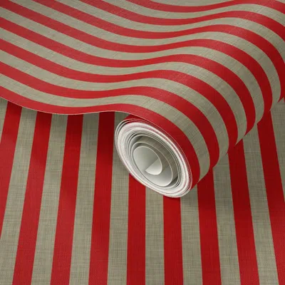 Spoonflower Peel And Stick Wallpaper Flightschool Stripe Linen 2' X 12' Removable
