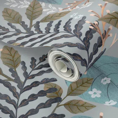 Spoonflower Peel And Stick Wallpaper Forest Treasure 2' X 12' Removable In Multi