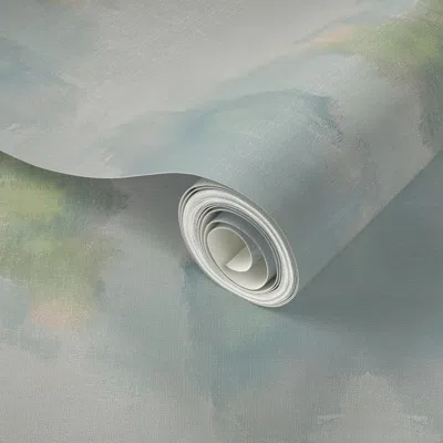 Spoonflower Peel And Stick Wallpaper Frances Abstract Watercolor 2  Removable