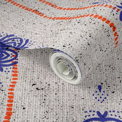 Spoonflower Peel And Stick Wallpaper French Linen Hali  Removable