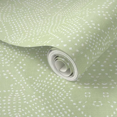 Spoonflower Peel And Stick Wallpaper French Linen Mosaic Light 2' X 12' Removable