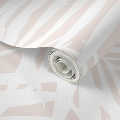 Spoonflower Peel And Stick Wallpaper Fronds Sf Blush And White Reverse Copy 2' X 12' Removable