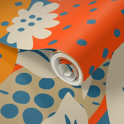 Spoonflower Peel And Stick Wallpaper Fruit Salad Fresh 2' X 12' Removable