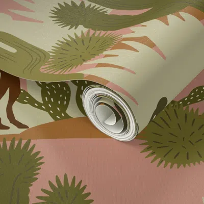 Spoonflower Peel And Stick Wallpaper Gigi Desert 2' X 12' Removable