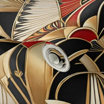 Spoonflower Peel And Stick Wallpaper Gothic Art Deco 2' X 12' Removable