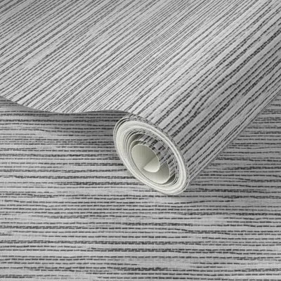 Spoonflower Peel And Stick Wallpaper Grasscloth Haven -gray Rocks  Removable