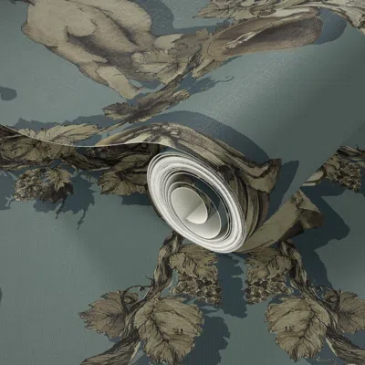 Spoonflower Peel And Stick Wallpaper Greek Flare 2' X 12' Removable