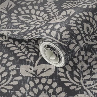 Spoonflower Peel And Stick Wallpaper Hali Vintage April 2' X 12' Removable