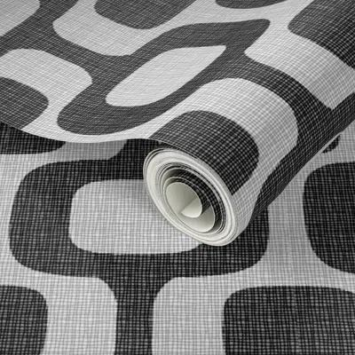 Spoonflower Peel And Stick Wallpaper Ipanema-mono 2' X 12' Removable