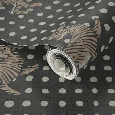 Spoonflower Peel And Stick Wallpaper Jai Tiger Primary Custom 3 2' X 12' Removable