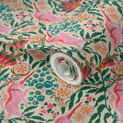 Spoonflower Peel And Stick Wallpaper Joonie Aurora Uni Small 2' X 12' Removable